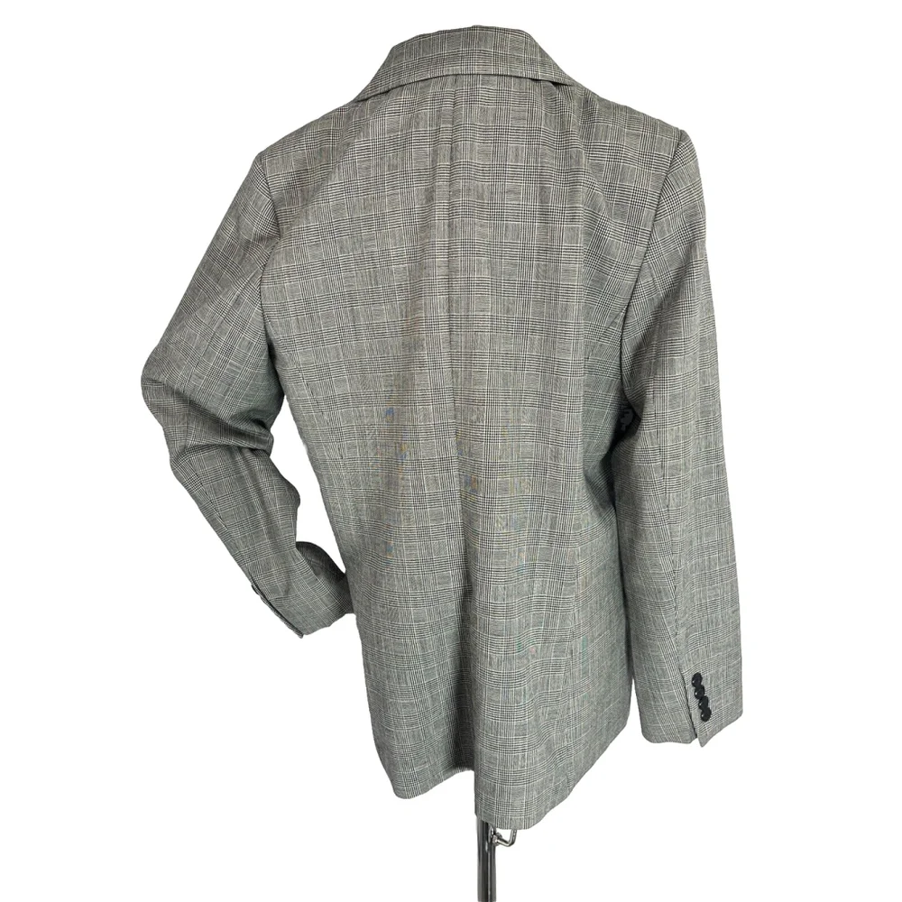 Pendleton Size 16 Glen Plaid Blazer Jacket‎ 100% Virgin Wool Professional
